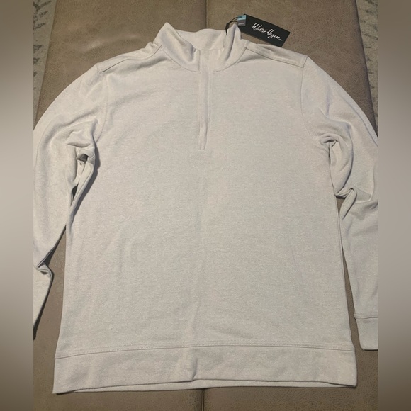 Walter Hagen Mens P11 Midweight 1/4 Zip Light Khaki Heather Golf NWT Size Small - Picture 3 of 9